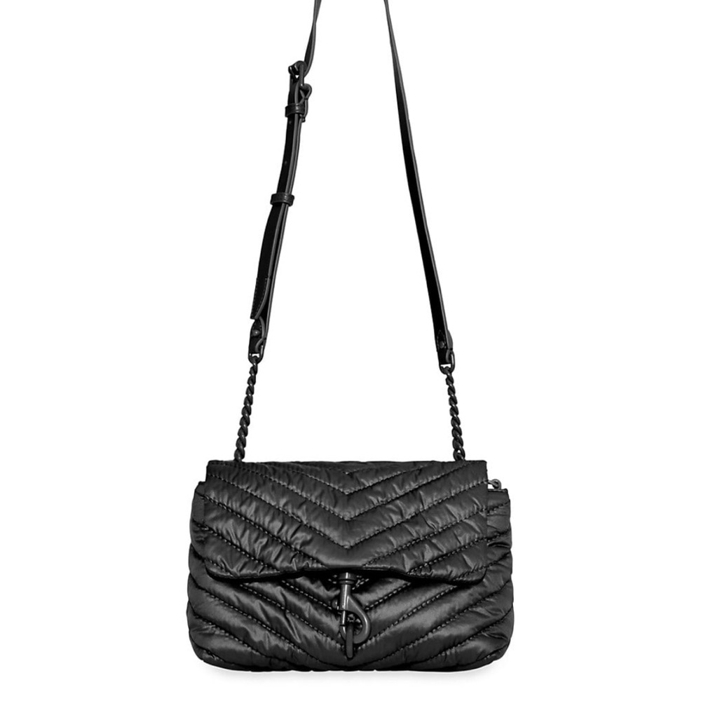 Rebecca Minkoff Edie Quilted Nylon Crossbody Bag New - Picture 5 of 6